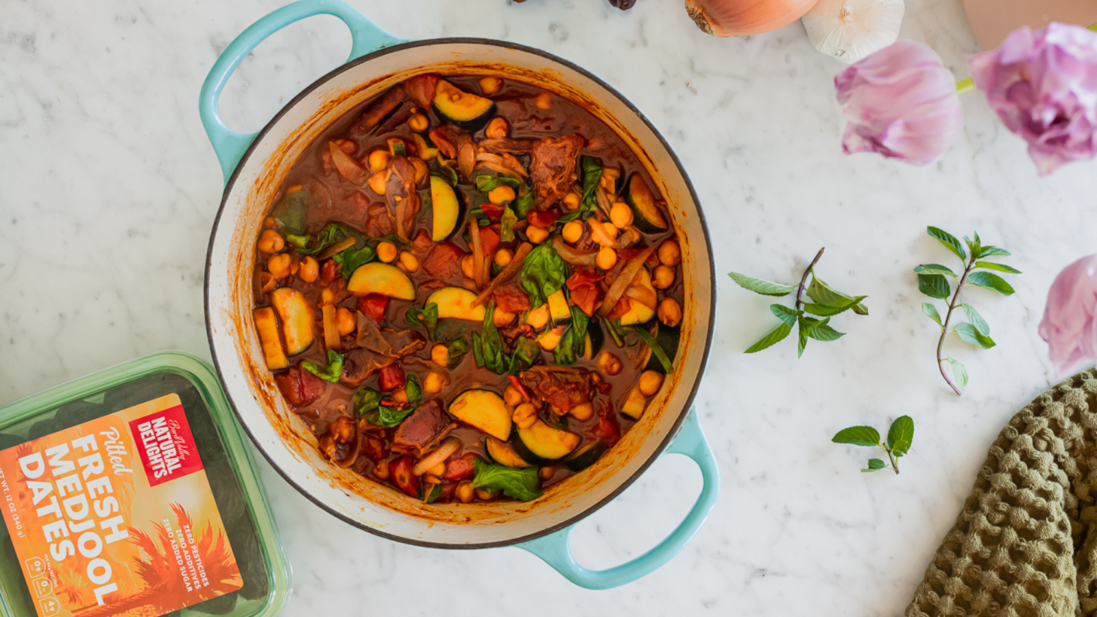 Moroccan Inspired Chickpea and Date Tagine
